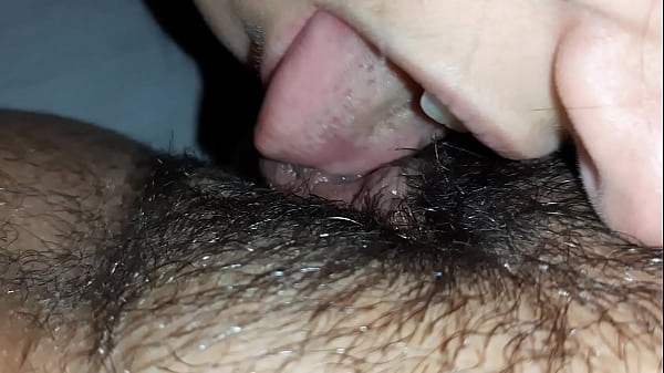 Step daughter licks hairy step mom pussy