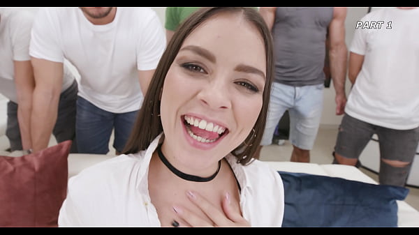 Yessica Bunny in intense 4on1 gangbang with rough anal and piss play