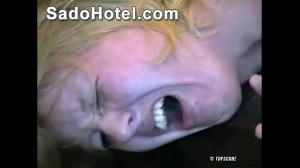 Blonde girl spanked and fucked in bedroom bondage