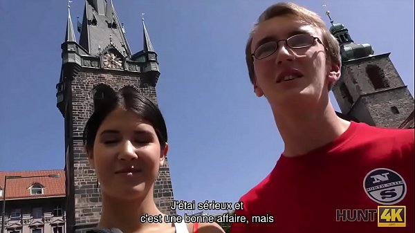 Czech teen gives blowjob for cash while boyfriend watches