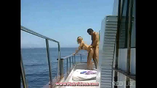 Tina Cheri plays with dick on a ship