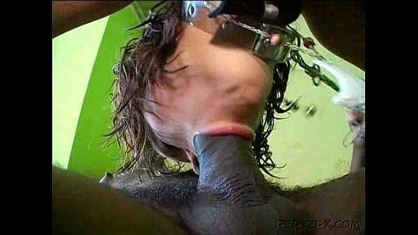 Yvonne 3 - Deepthroat Double Penetration with Black Cocks and Shaved Pussy