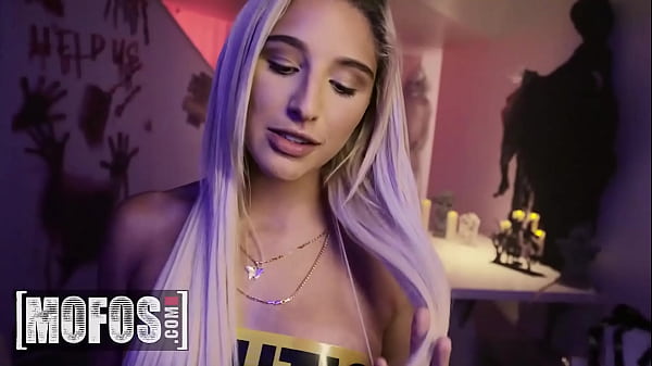 Abella Danger deepthroats big dick on Halloween