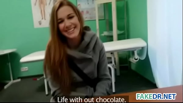 Teen brunette caught on spycam getting fucked in a fake hospital by doctor