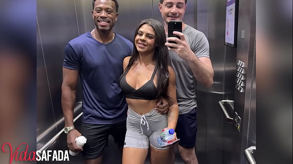 Latina wife fucked by personal trainer while husband watches