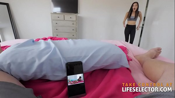 Emily Willis stepsister POV fuck with Latina brunette sister