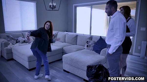 Quinton James teaches rude brunette Aria Carson a lesson at Lauren Phillips' house
