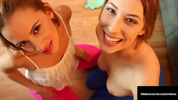 Kimber Lee and Ashlynn Taylor Blonde Threesome POV Blowjob