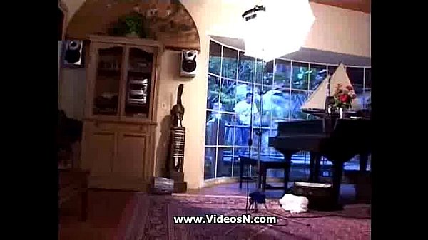 Teenage sluts engage in hard threesome with cumshot