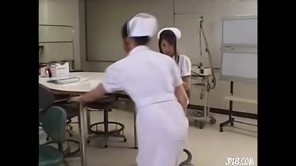 Nurse in stockings gets bukkake cumshot