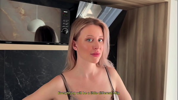 Mila Lioness Petite Roommate Gives Me Viagra and I Fuck Her on the Kitchen Table