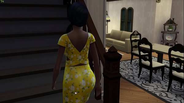 Ebony stepmom seduces her black stepson in a forbidden milf blowjob
