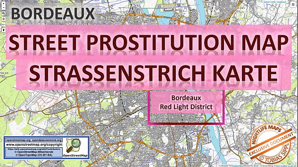 Bordeaux France red light district sex map
