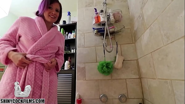 StepSon Guilt Trips Mom Into Sponge Bath with Huge Dick - Jane Cane and Wade Cane