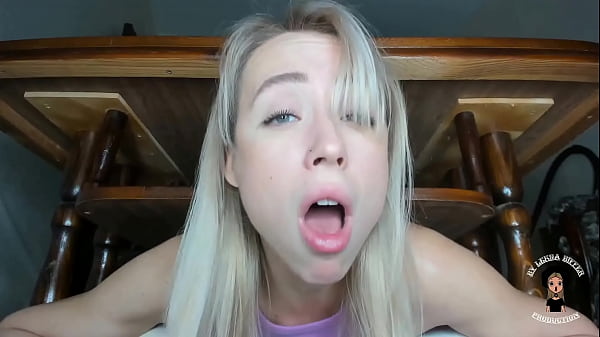 Russian teen stepsister gets stuck under table during doggystyle