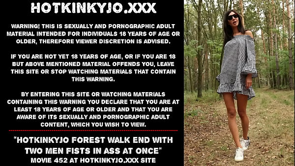 Hotkinkyjo forest walk ends with double-fisting in public