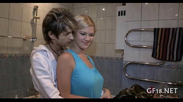 Euro teen gets pussyfucked by group