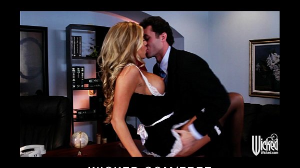 Samantha Saint gets fucked by her boss in her maid uniform