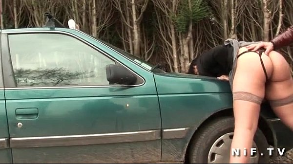 French chubby girl sodomized outdoors with Papy Voyeur