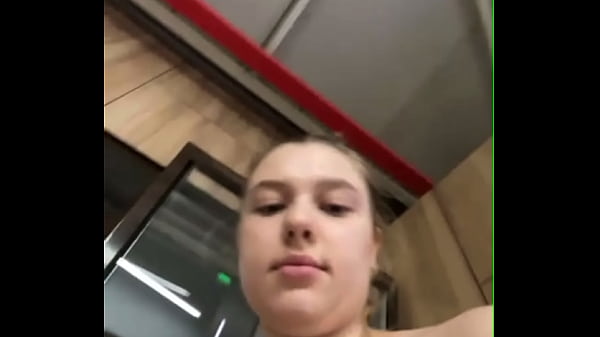 Teen with big natural tits fucked hardcore in the gym