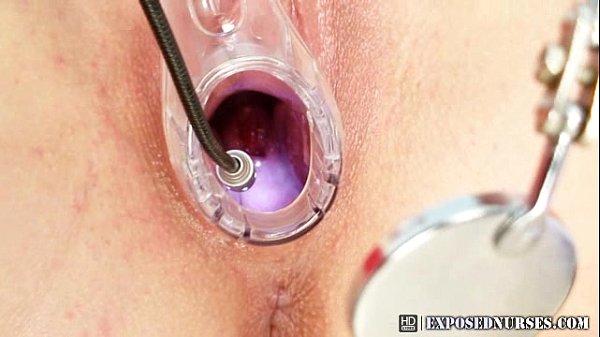 Nurse Gabriela gyno exam with speculum and fingers