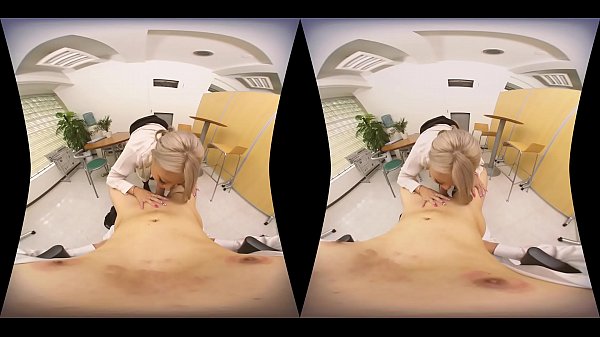 Japanese office lady gives blowjob in VR