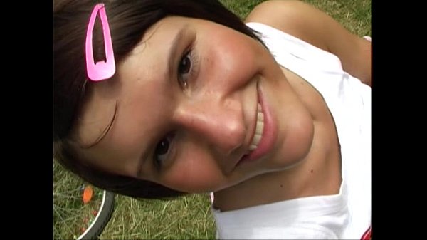 Teen girl dildo play with Badboypro outside