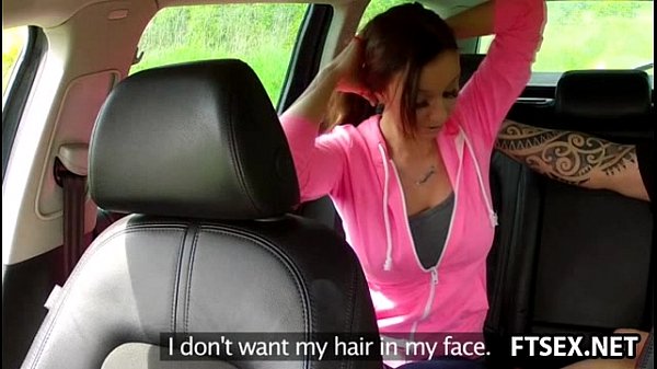 Teen pays taxi fare with blowjob in public