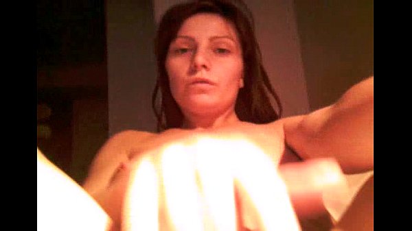Romanian brunette milf masturbates alone