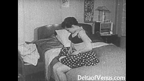 Vintage 1950s Voyeur Caught Watching Shaved Pussy Getting Fucked