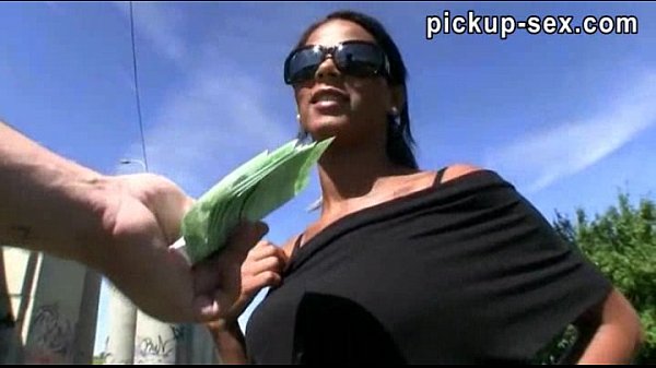 Real amateur girl takes money then gets hardcore fucked outdoors in public