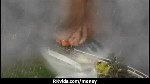 Teen girl fucks for rent money with Medapascal
