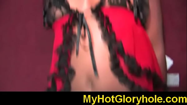 black chick gloryhole initiation blowjob scene