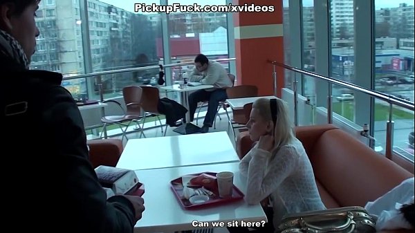 Public restroom pickup turns into dp sex scene