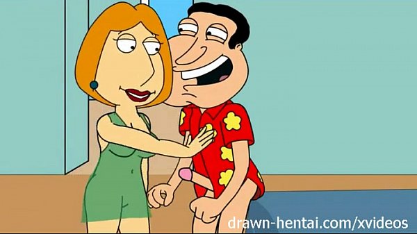 Step mom Lois Griffin cheats on Peter with Quagmire in Family Guy parody hentai