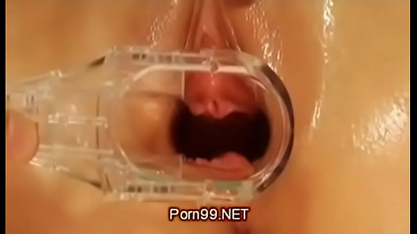 amateur girlfriend orgasm training with speculum and oil