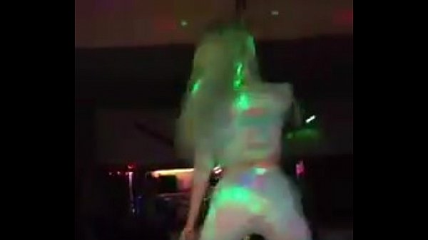 Blonde Xheni Strip dances at Lorenco Club