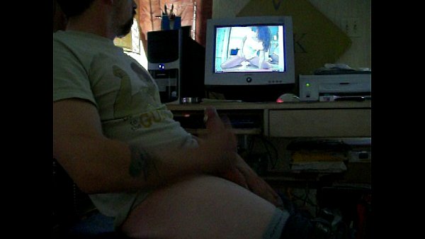 man jerking off solo