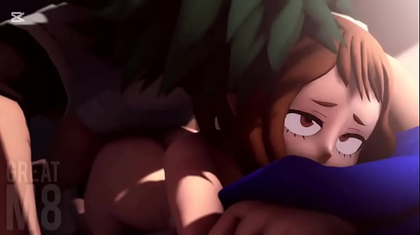 Mha uraraka and mina cumshot compilation by Greatm8