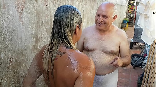 Grandpa catches young Latina girl from the beach in a creampie fetish scene with Paty Bumbum