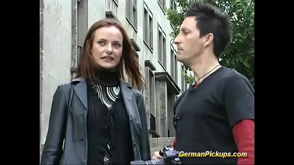 German blonde picked up for rough public anal