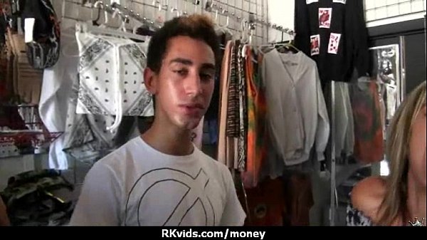 Teen hooker gets paid for sex
