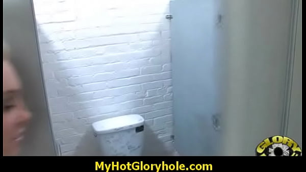 Black woman sucks strangers' cocks through a gloryhole