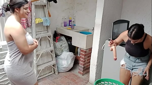 Vayolet Fox caught with used dildo by patron who licks her pussy
