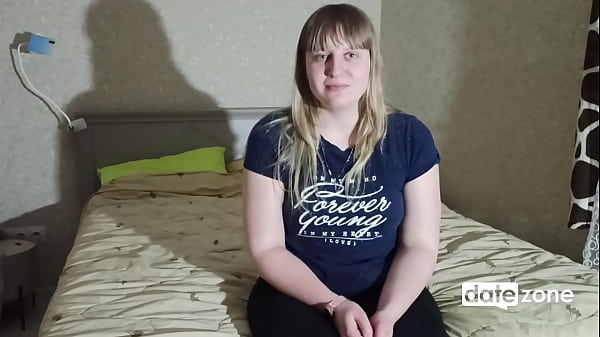 Nikola and Belka help shy chubby housewife with doggystyle first time on cam