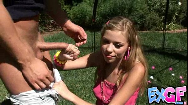 Nicole S Big Bj gives a long brunette teen solo blowjob