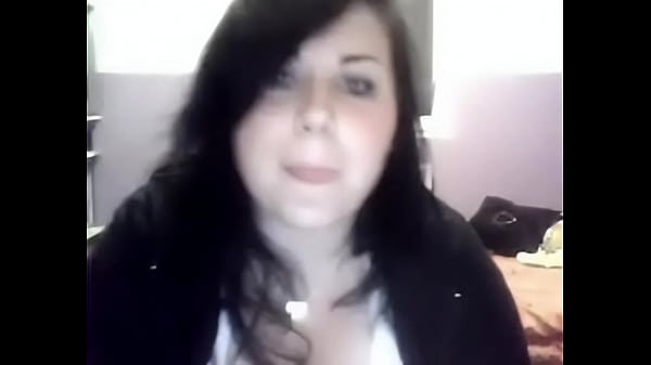 Teen girl strips on webcam at home