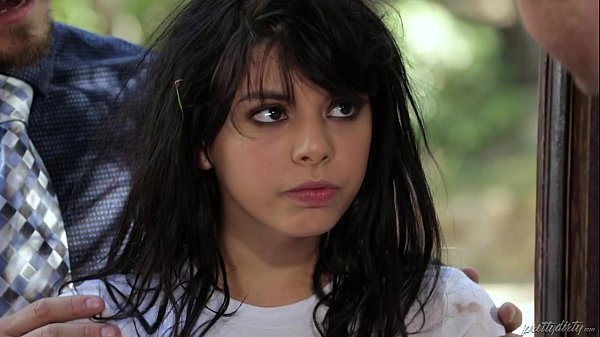 Gina Valentina rough blowjob in the woods