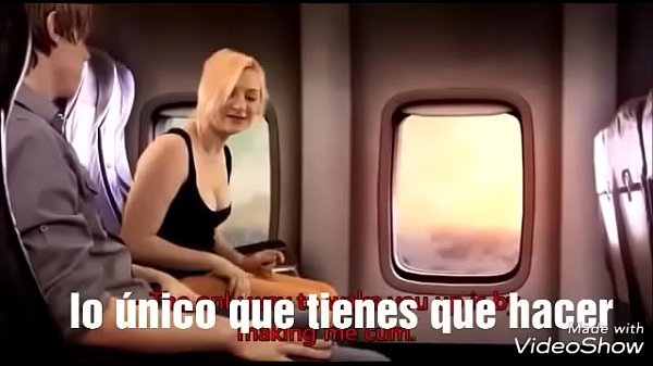 Aiden Valentine trapped in a woman's body gets blowjob on airplane