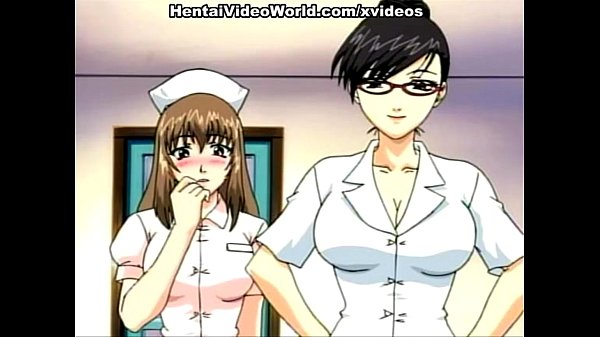 Cute hentai nurse gets fucked on the floor in a toon anime cartoon hentai video